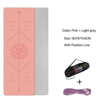 Load image into Gallery viewer, TPE Yoga Double Layer Non-Slip Mat Yoga Exercise Pad
