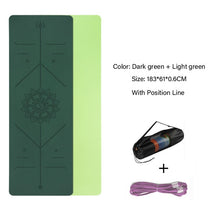 Load image into Gallery viewer, TPE Yoga Double Layer Non-Slip Mat Yoga Exercise Pad
