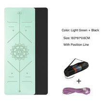 Load image into Gallery viewer, TPE Yoga Double Layer Non-Slip Mat Yoga Exercise Pad
