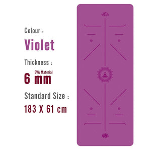 Yoga Mat with Position Line Non Slip Carpet Mat For Beginner